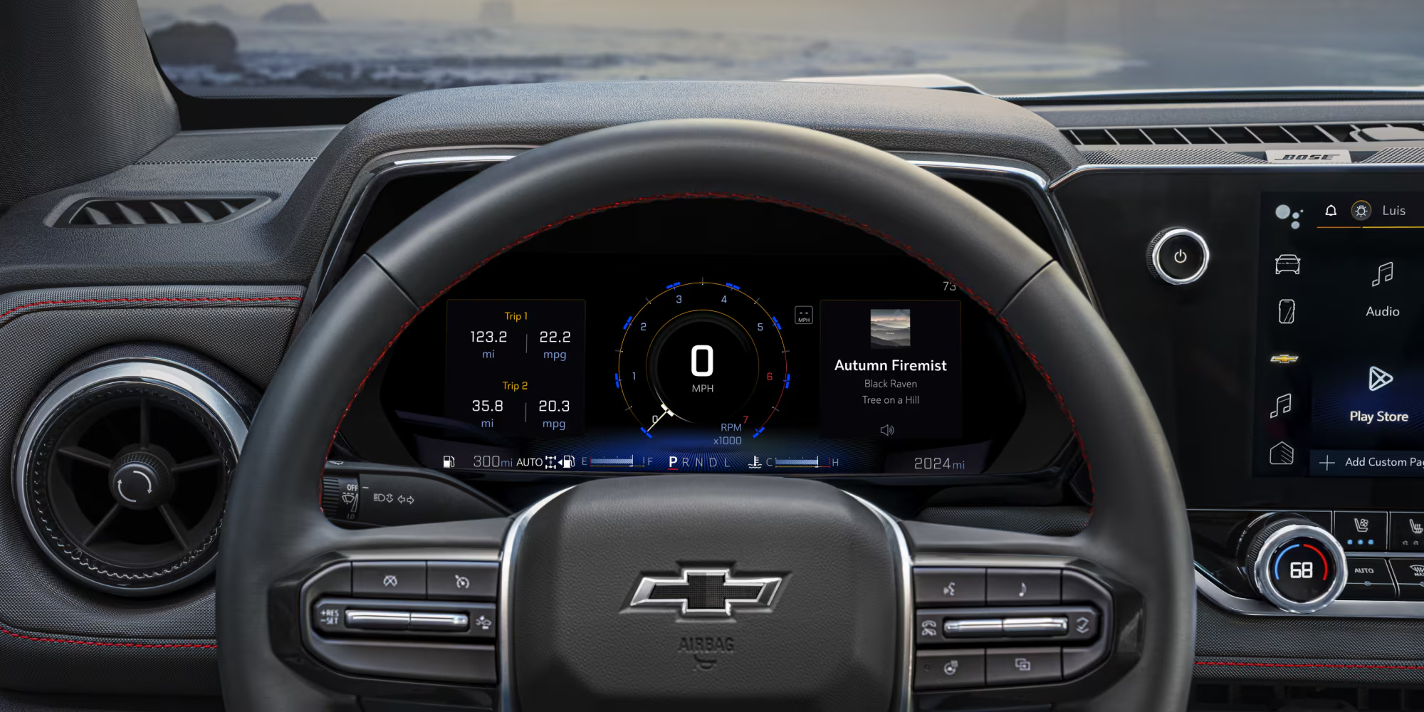 Chevrolet Colorado infotainment screen with smartphone integration